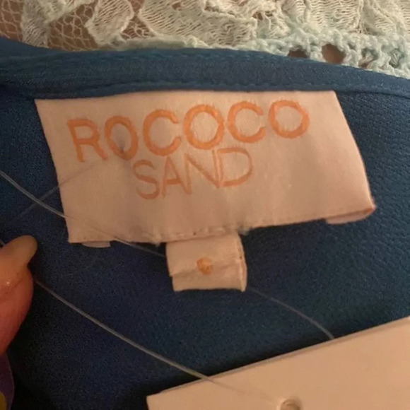 - Rococo Sand Poppy Turquoise Maxi Dress  NWT  Retail $498  Size S - Picture 5 of 10